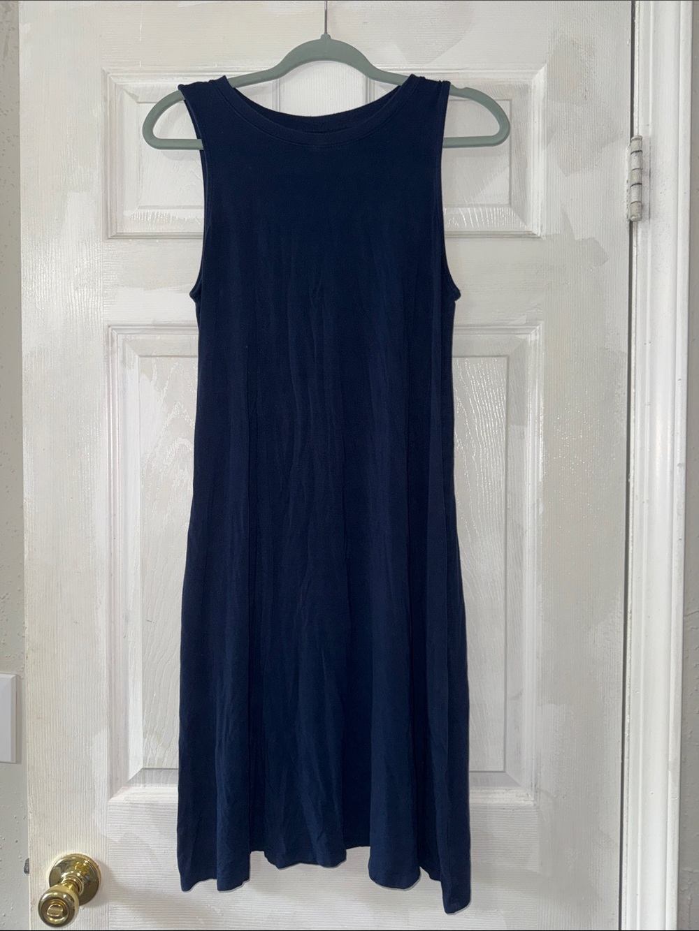 Time and Tru Navy Sleeveless Midi Dress